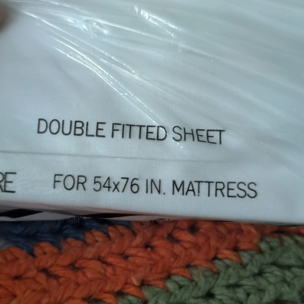 Vintange 80s Springmaid Full‎ Fitted White Sheet Pillowcases NIP Marvelaire